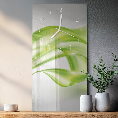 Horloge rectangulaire verticale Lignes abstraites