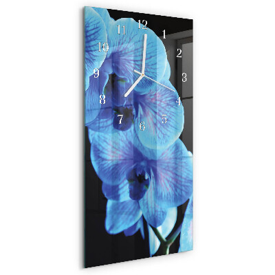 Horloge rectangulaire verticale Fleur