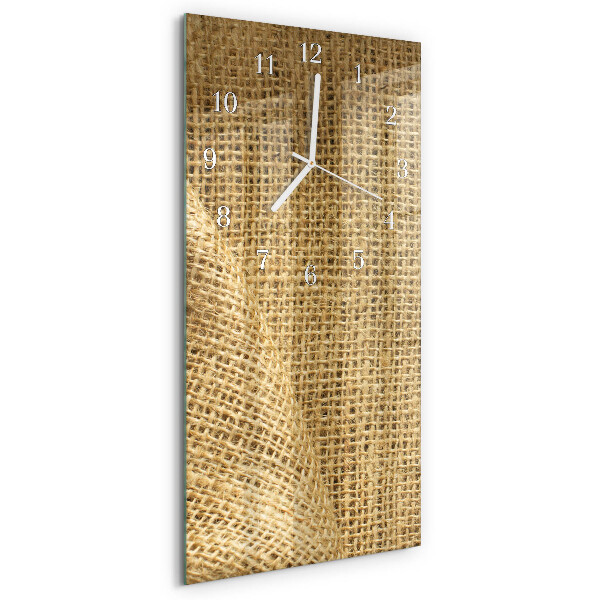 Horloge rectangulaire verticale Tissu textile