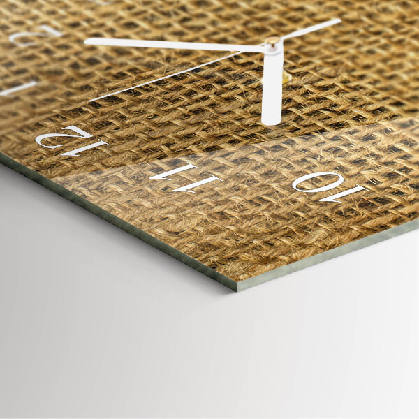 Horloge rectangulaire verticale Tissu textile