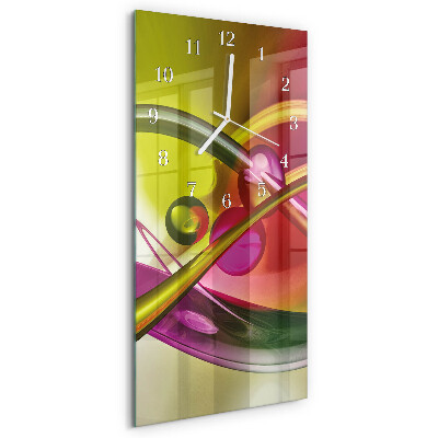 Horloge rectangulaire verticale Abstraction