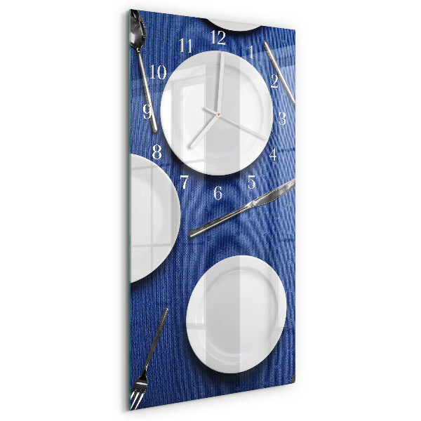 Horloge rectangulaire verticale Plaque