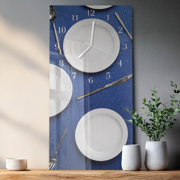 Horloge rectangulaire verticale Plaque