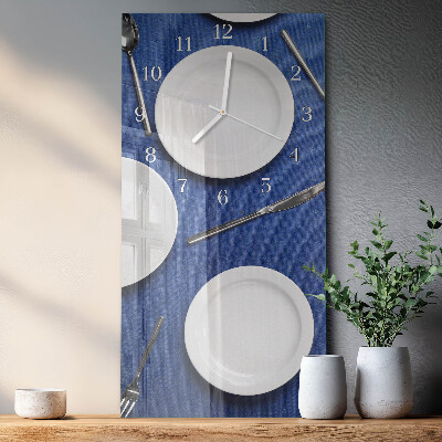 Horloge rectangulaire verticale Plaque