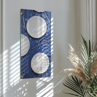 Horloge rectangulaire verticale Plaque