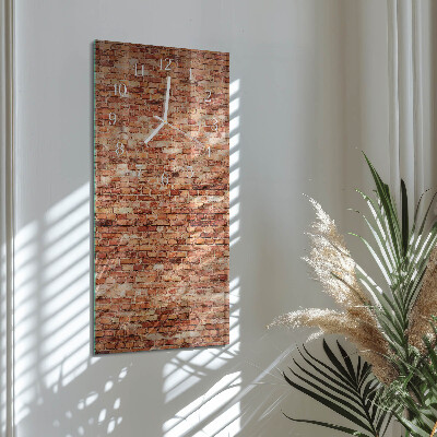 Horloge rectangulaire verticale Mur de briques