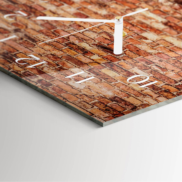 Horloge rectangulaire verticale Mur de briques