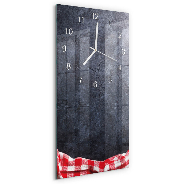 Horloge rectangulaire verticale Table en marbre