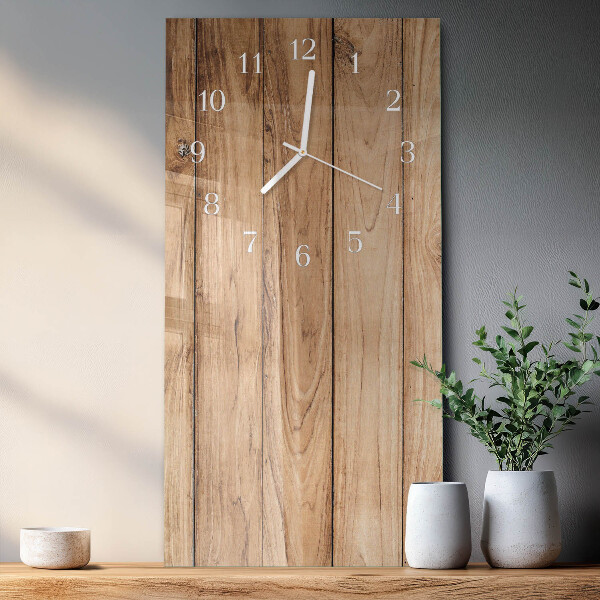 Horloge rectangulaire verticale Bois
