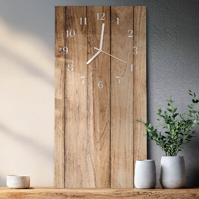 Horloge rectangulaire verticale Bois