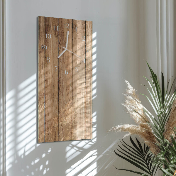 Horloge rectangulaire verticale Bois