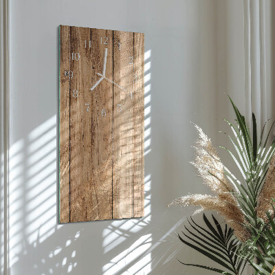 Horloge rectangulaire verticale Bois