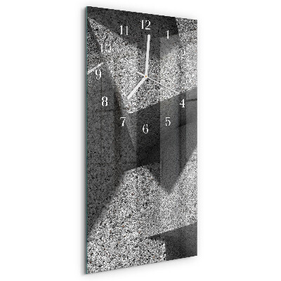 Horloge rectangulaire verticale Table en marbre