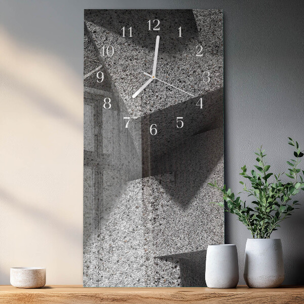 Horloge rectangulaire verticale Table en marbre