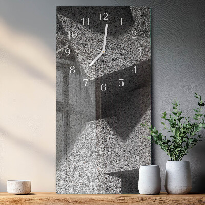 Horloge rectangulaire verticale Table en marbre