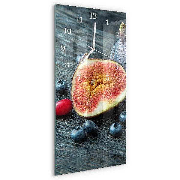 Horloge rectangulaire verticale figue