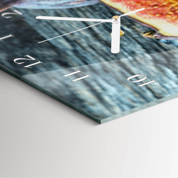Horloge rectangulaire verticale figue