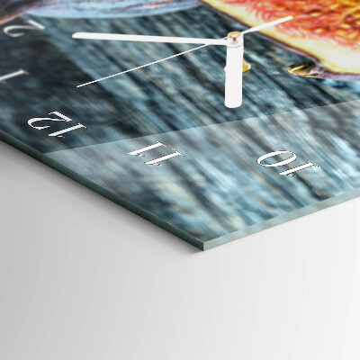 Horloge rectangulaire verticale figue