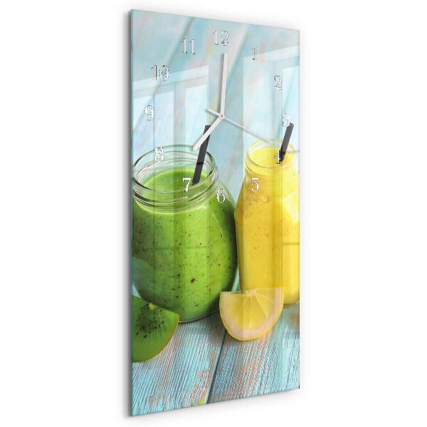 Horloge rectangulaire verticale Cocktails