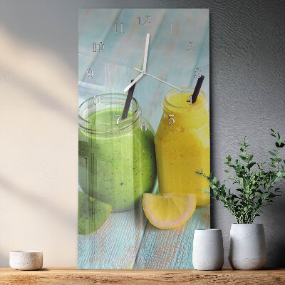 Horloge rectangulaire verticale Cocktails