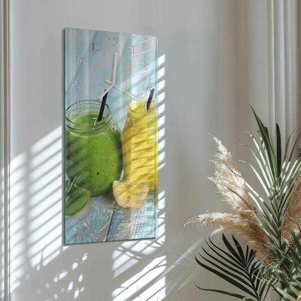 Horloge rectangulaire verticale Cocktails
