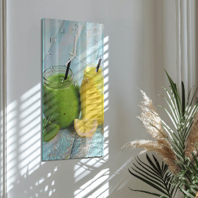 Horloge rectangulaire verticale Cocktails