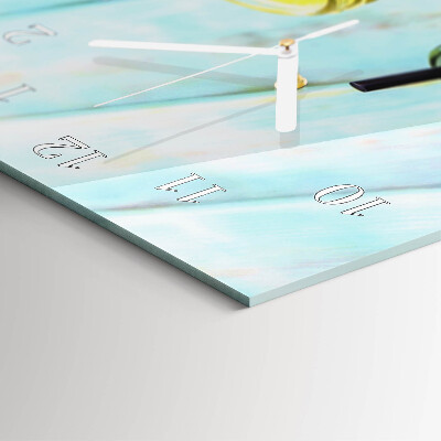 Horloge rectangulaire verticale Cocktails
