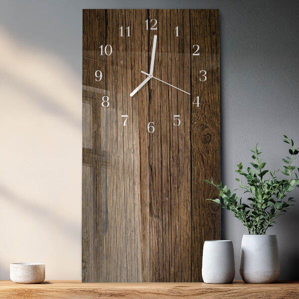 Horloge rectangulaire verticale Bois