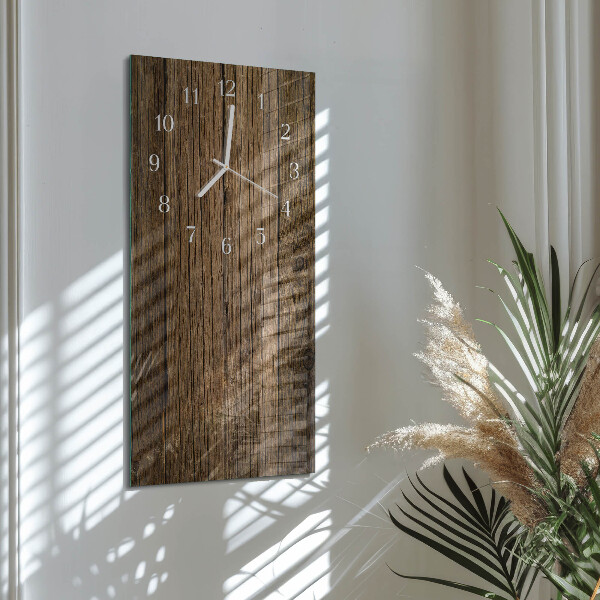 Horloge rectangulaire verticale Bois