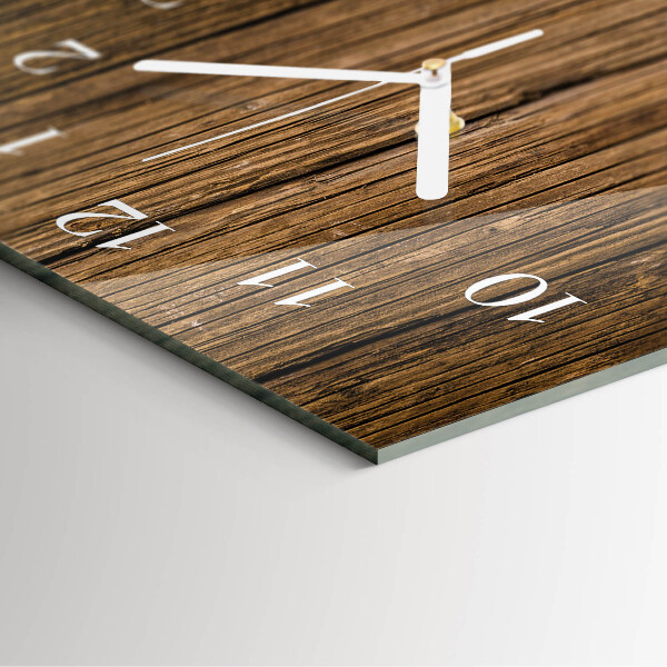 Horloge rectangulaire verticale Bois