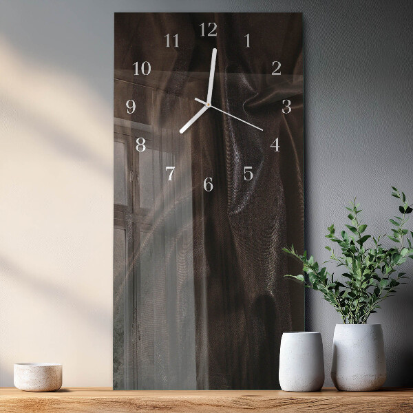 Horloge rectangulaire verticale Velours