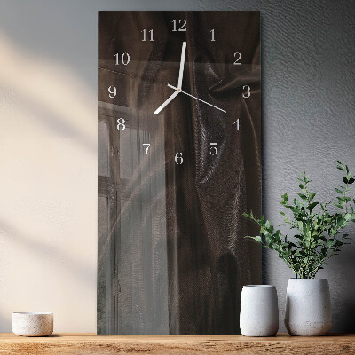 Horloge rectangulaire verticale Velours