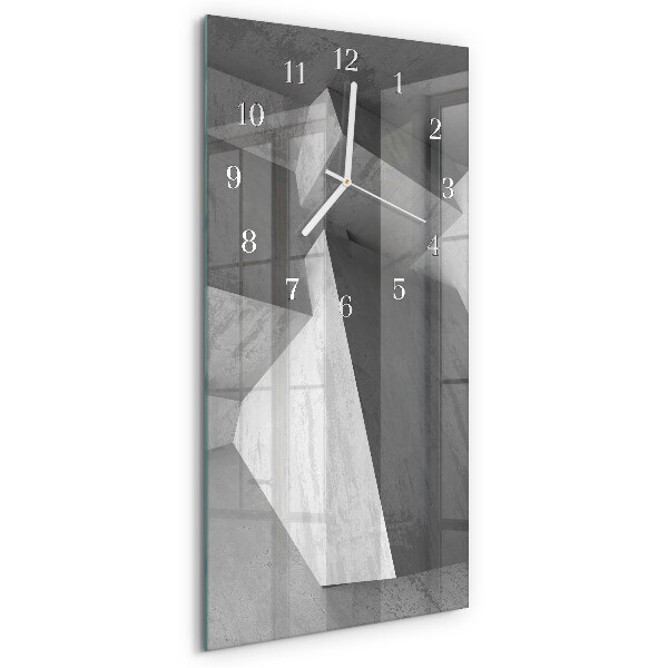Horloge rectangulaire verticale Marbre