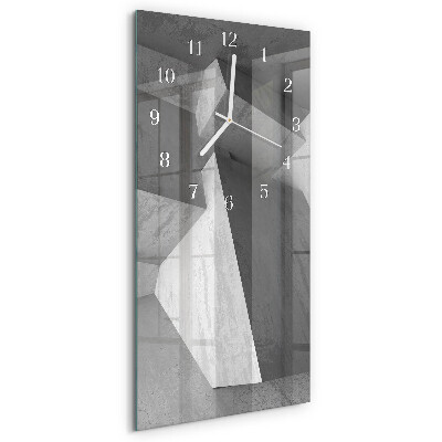 Horloge rectangulaire verticale Marbre