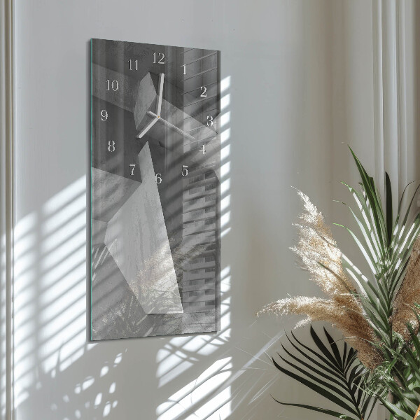 Horloge rectangulaire verticale Marbre
