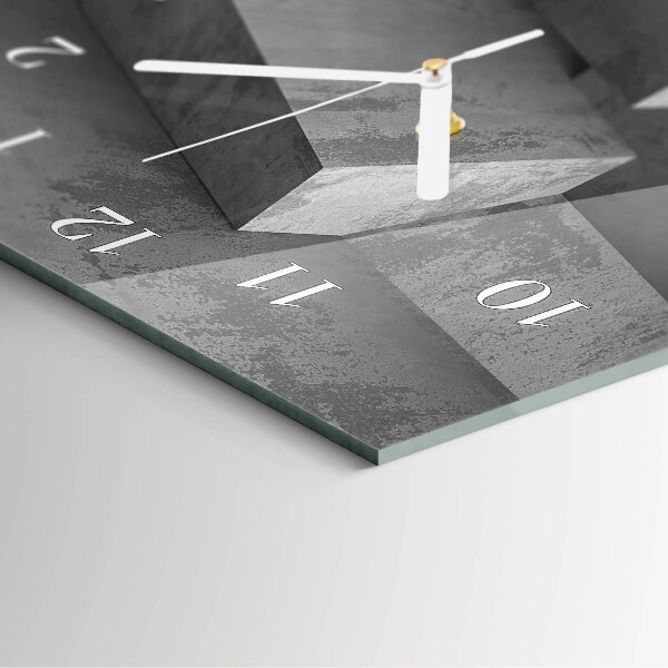 Horloge rectangulaire verticale Marbre