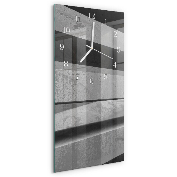 Horloge rectangulaire verticale Rayures