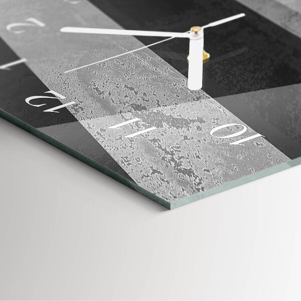 Horloge rectangulaire verticale Rayures