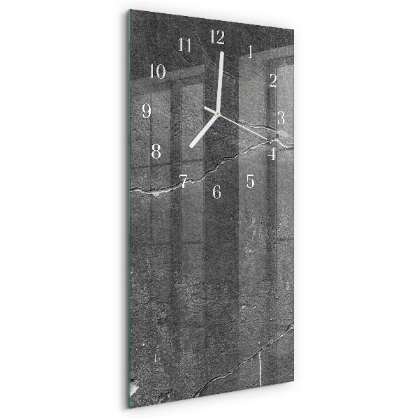 Horloge rectangulaire verticale Mur de pierre