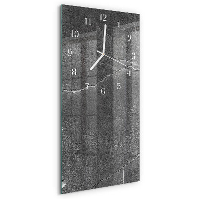 Horloge rectangulaire verticale Mur de pierre