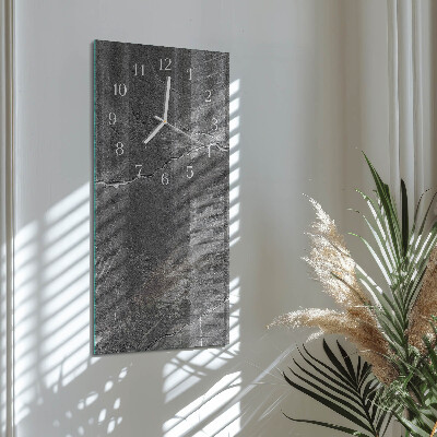 Horloge rectangulaire verticale Mur de pierre