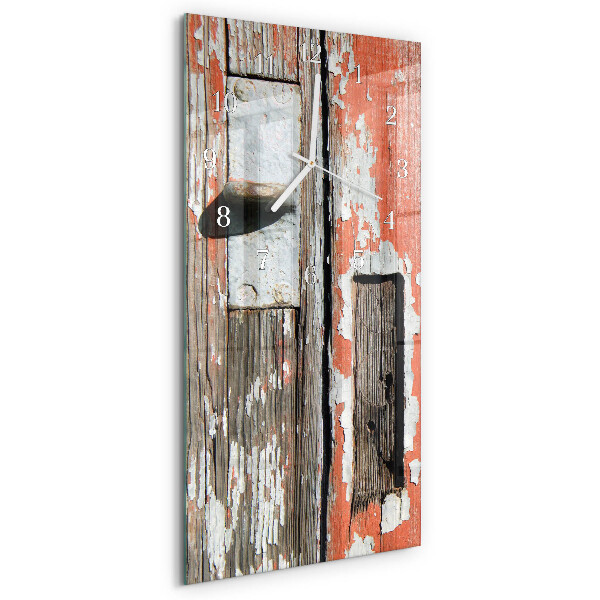 Horloge rectangulaire verticale Portes en bois