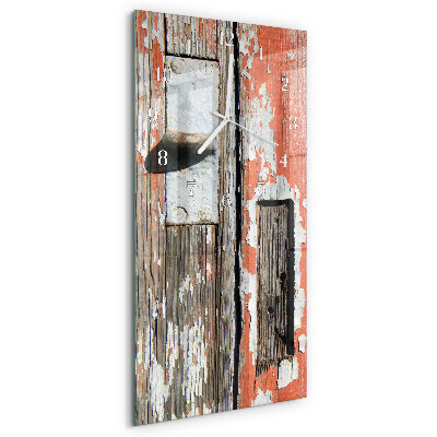 Horloge rectangulaire verticale Portes en bois