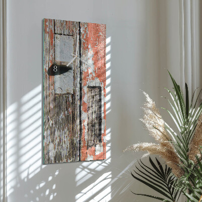 Horloge rectangulaire verticale Portes en bois