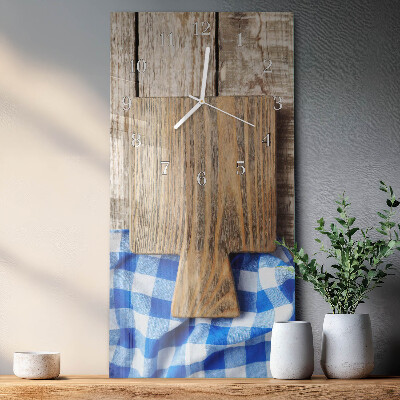 Horloge rectangulaire verticale Planches à découper