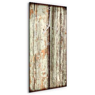 Horloge rectangulaire verticale Mur en bois