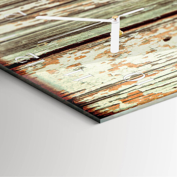 Horloge rectangulaire verticale Mur en bois