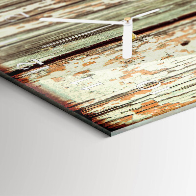 Horloge rectangulaire verticale Mur en bois