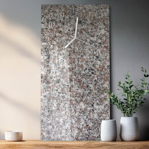 Horloge rectangulaire verticale Graphite