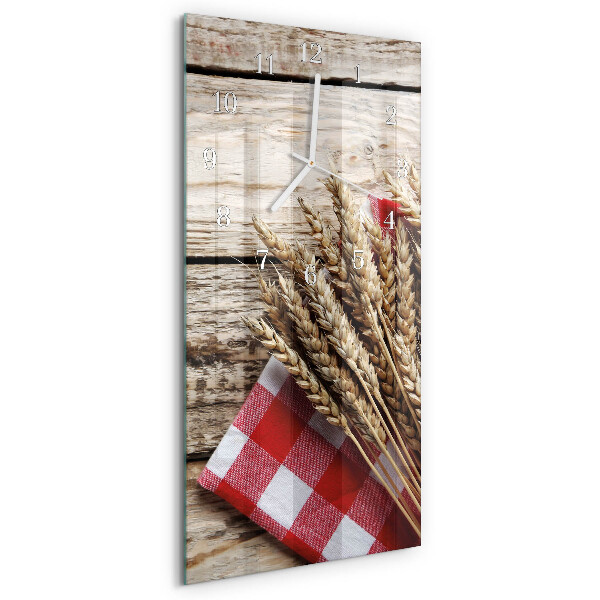 Horloge rectangulaire verticale Grain